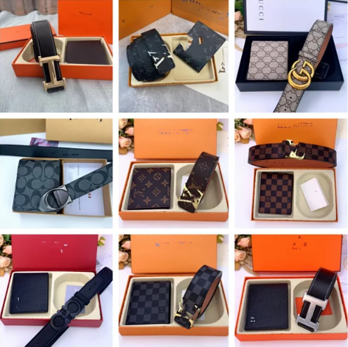 Wallet + belt set