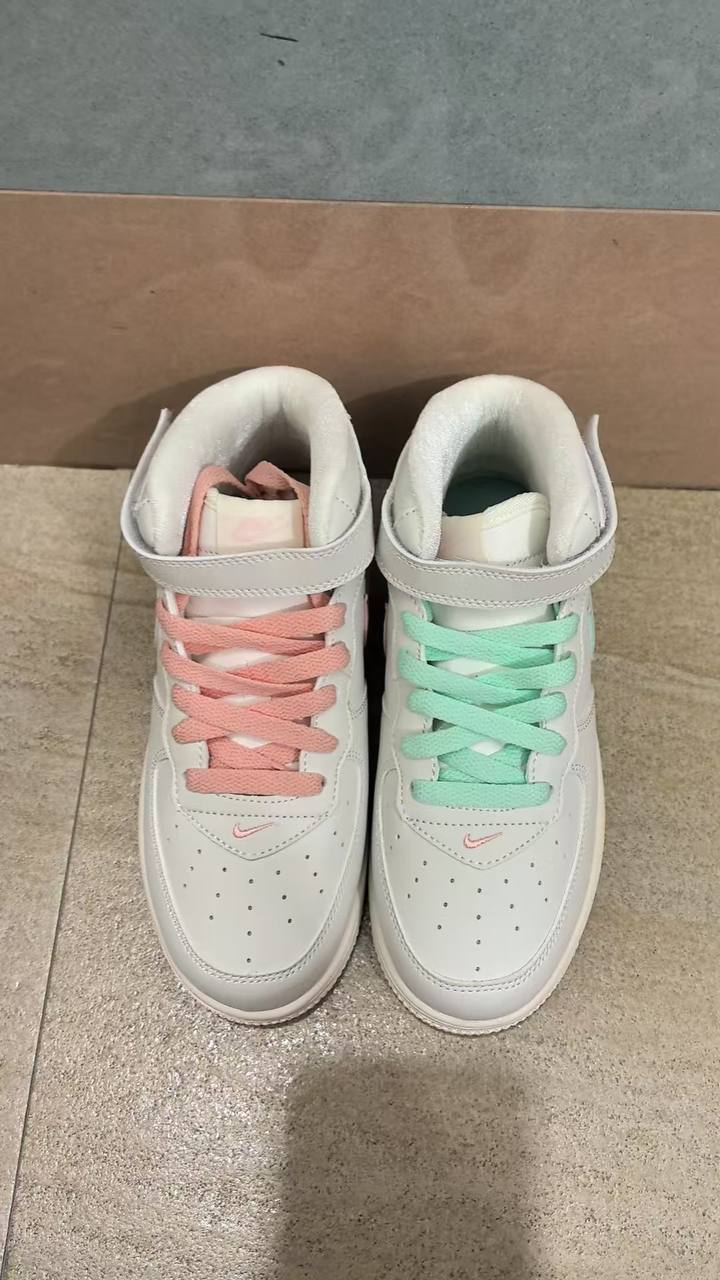 Air Force One Mid-help Velcro Lace-up Children's Shoes New Children's Sneakers Sneakers 930
