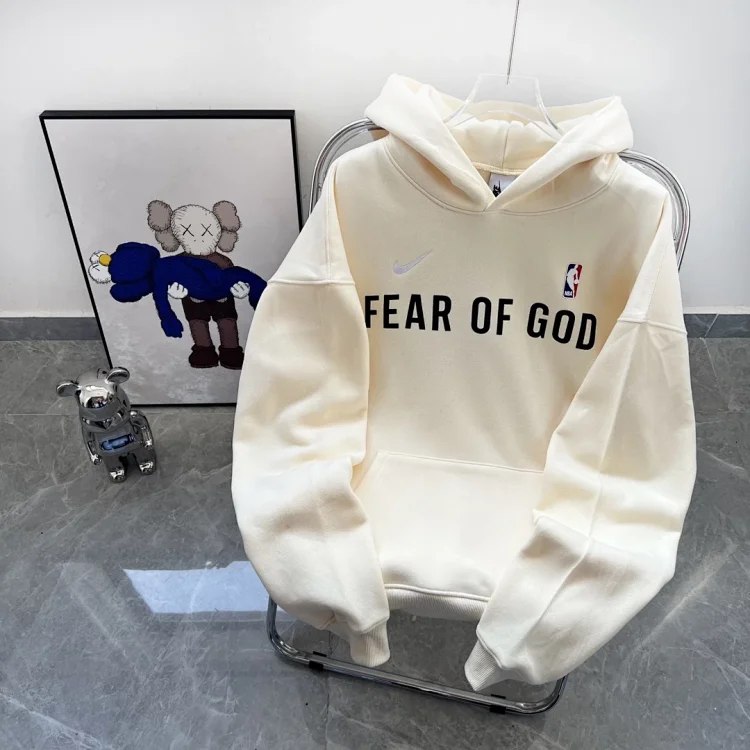  2447 FEAR OF GOG FOG and NBA Jointly fleece-lined Hooded Sweatshirt